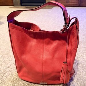 Large slouchy leather Coach purse